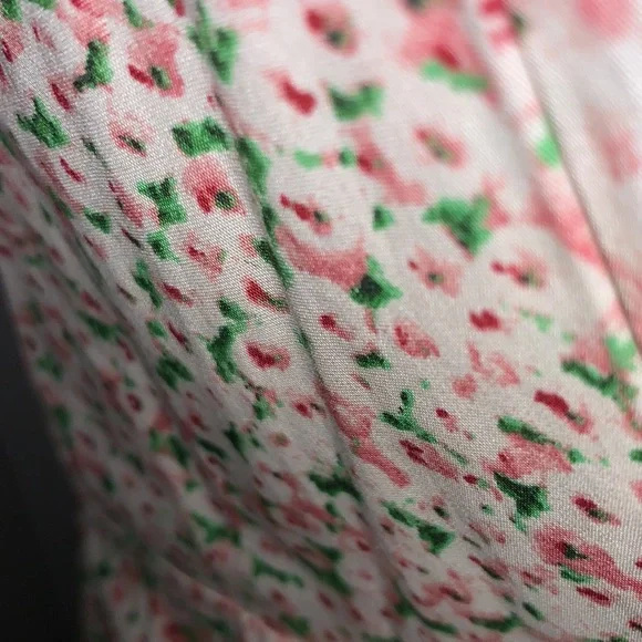 Never worn - Talbots Pink and Green Pattern Floral Dress size 8 - Picture 7 of 8